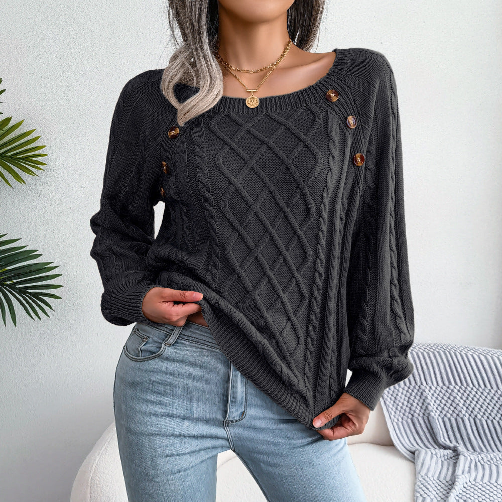 Isabella™ - Pullover mit quadratischem Halsausschnitt zum Stricken